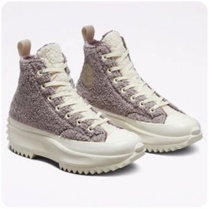 Converse Run Star Hike Sherpa Sneakers